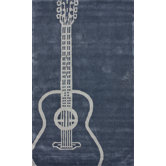Cine Guitar Grey Novelty Rug