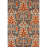 Marbella Verden Ikat Smoke Rug