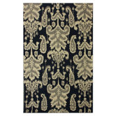 Marbella Verden Ikat Navy Rug
