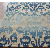 Pop Blue Ikat Rug