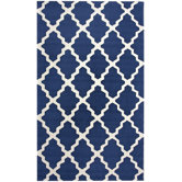 Trellis Navy Blue Martini Trellis Rug