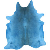 Natura Blue Cow Hide Rug