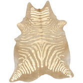 Natura Natural Zebra Cowhide Rug