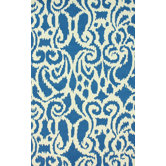 Trellis Blue Ikat Rug
