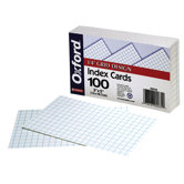 100 Count 4" x 6" Blank Index Card in White