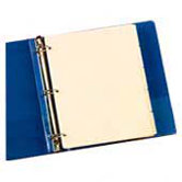 Oxford Three-Hole Punched Index For Binder, 100/Box
