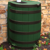Rain Wizard 40 Gallon Rain Barrel with Darkened Ribs