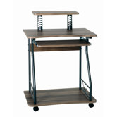 Computerwagen "Mette" in Anthrazit / Nussbaum Bildung