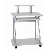 Computerwagen "Mette" in Aluminium / Wei&szlig;