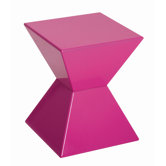Beistelltisch in Pink hochglanz lackiert