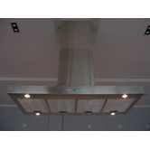 Stainless Steel 42" x 24" Island Mount Range Hood with 900 CFM