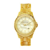 Women's Horn Acrylic Watch with Gold Tone Dial