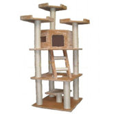 78" Cat Tree in Beige