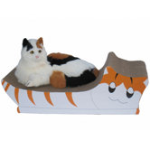 Kitten Shaped Lounge Recycled Paper Cat Scratching Board