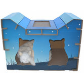 Double Door House Style Cat Scratcher Board