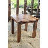 Brooklyn Square Solid Oak Dining Table in Rich Patina - 80cm