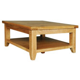Calgary Square Coffee Table with Shelf