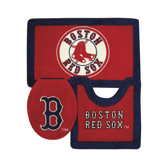 Boston Red Sox 3 Piece Bath Rugs