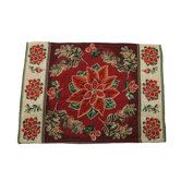 Seasonal Poinsettia Designs Place Mat