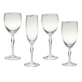 Allegra Platinum Drinkware Collection