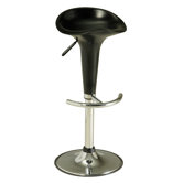 Barhocker h&ouml;henverstellbar "Groom" in Schwarz (2er Pack)
