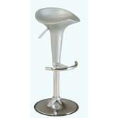 Barhocker h&ouml;henverstellbar "Groom" in Grau (2er Pack)