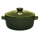 Red 4 1/5-Qt. Flame Round Glossy Stew Pot