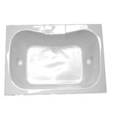 59.5" x 41.5" Whirlpool and Air Massage Bath Tub