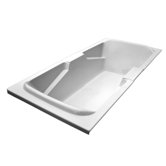 72" x 36" Soaker Arm-Rest Bath Tub