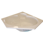 60" x 60" Corner Air Massage Bath Tub