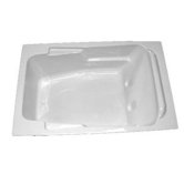 71.25" x 41" Air Massage Arm-Rest Bath Tub