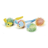 Stringy Mice/Ball Cat Toy (4 Pack)