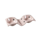 The Wave Double Dish in Pink