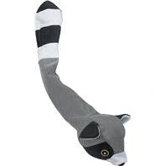 Skinneeez Durables Raccoon Dog Toy in Grey