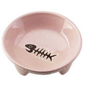 Footed Cat Dish in Black