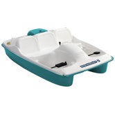 Water Wheeler Five Person Pedal Boat in Cream / Aqua