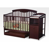 Shelby Crib and Changer in Espresso