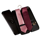 Tie Case with Hanger in Black