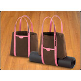 Convertible Tote in Brown and Pink