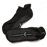ExerSock Medium Yoga and Pilates Socks in Black (3-Pack)