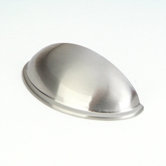 Contemporary Cabinet Pull Handle in Satin Nickel