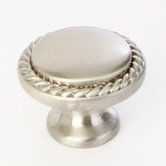 Roped Cabinet Knob  in Stainless Steel