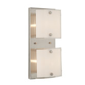 Brentwood Two Light Wall Sconce in Brushed Nickel