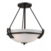 Andover 2 Light Semi Flush Mount