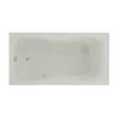 Hourglass 32 Whirlpool Bath Tub in White with Flange and Left Hand Drain