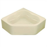Tercet BubbleMassage  Corner Bath Tub in White