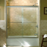 Fluence Bypass Frameless Sliding Tub Door