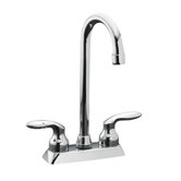 Coralais Double Handle Centerset Bar Faucet with Lever Handles