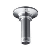 3" Straight Ceiling Mount Shower Arm and Flange
