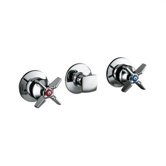 Triton Three-handle Wall-mount Valve Trim with Cross Handles